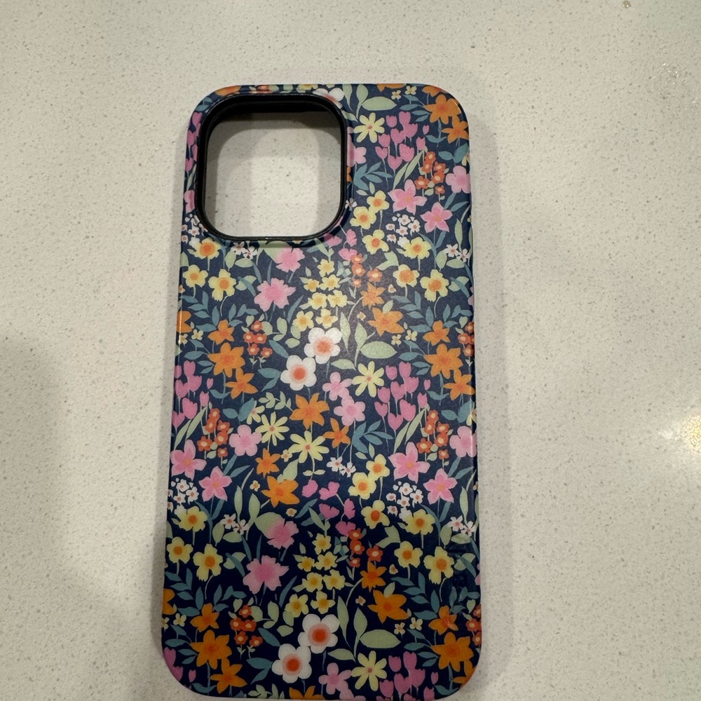 Floral Garden Phone Case - Pink, Orange, White